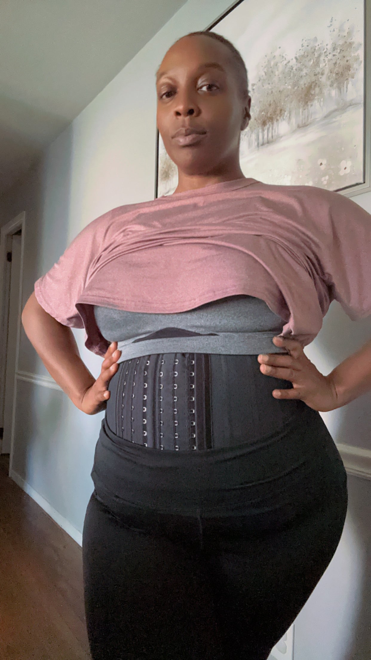 Waist Trainer with Free Extender - Black